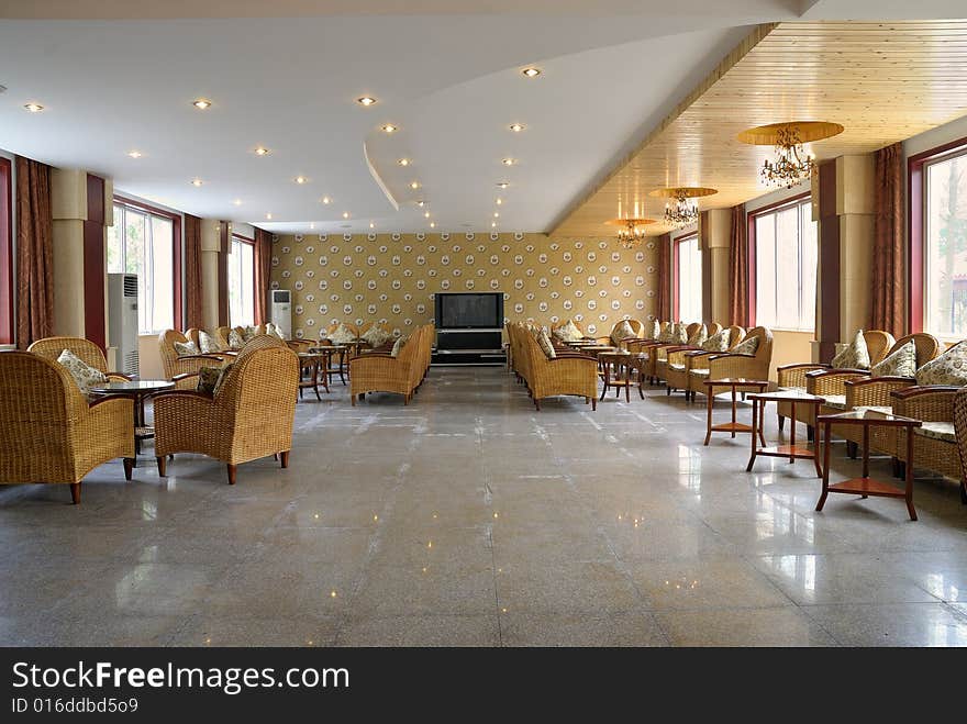 The picture is conference room layout and decoration.