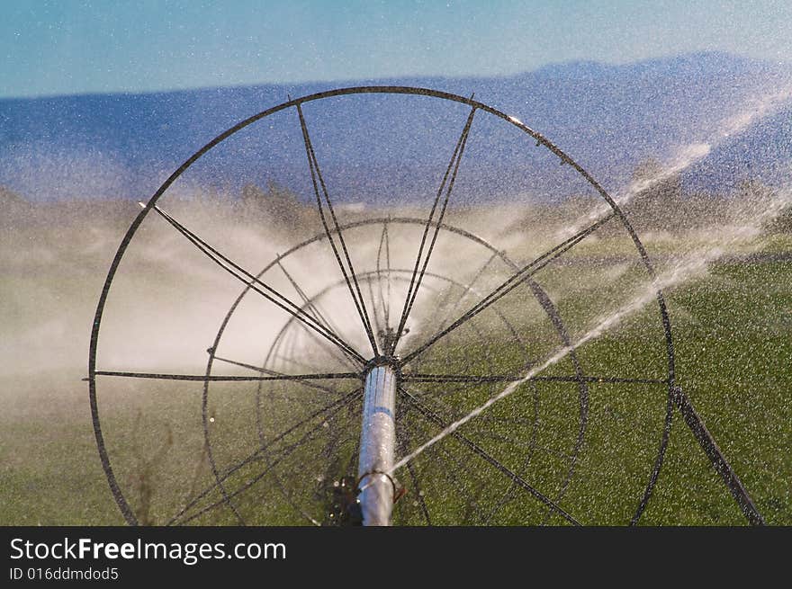 A watering system in Central Oregon. A watering system in Central Oregon