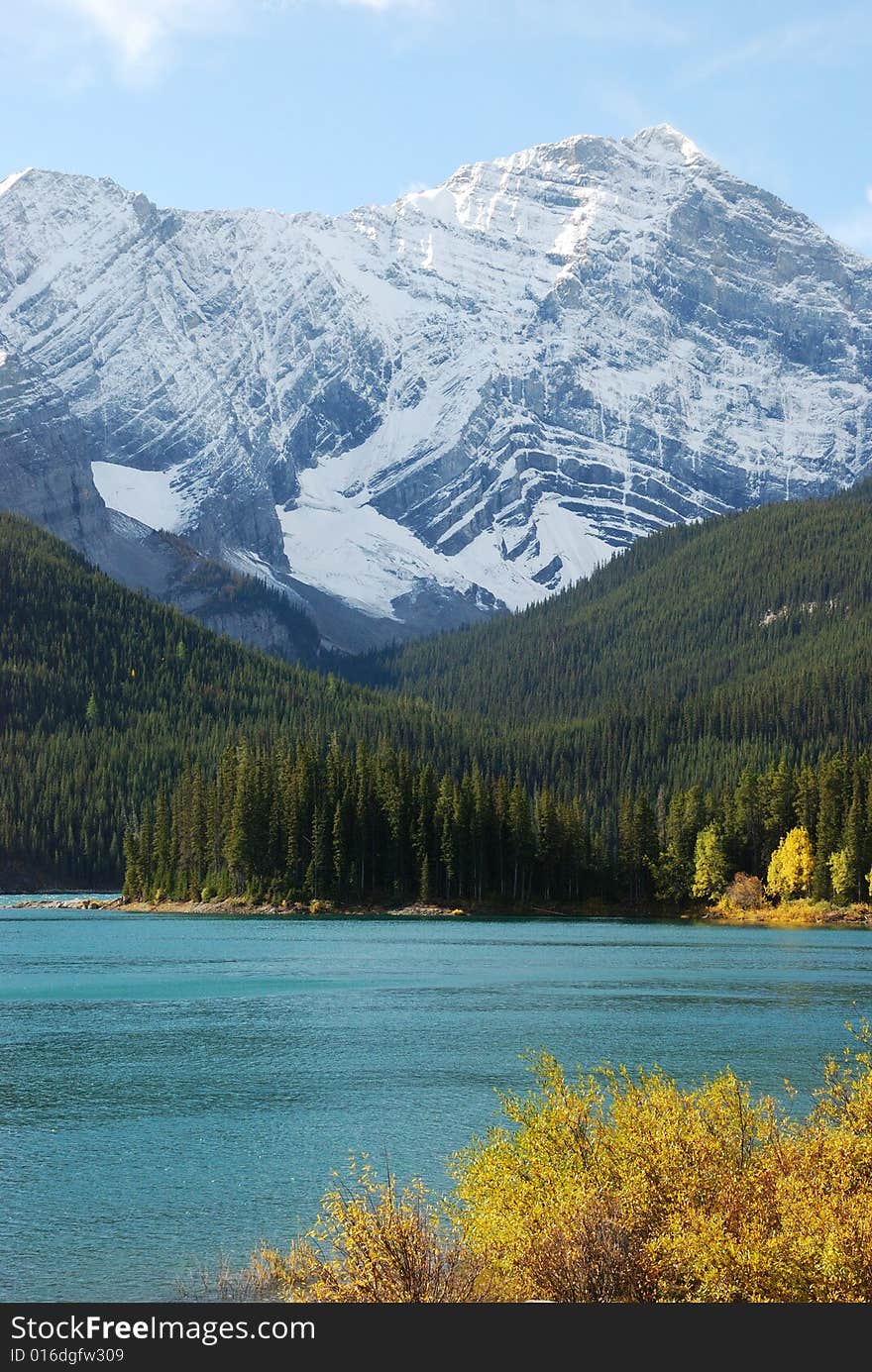 Upper Lake at Kananaskis Country Alberta Canada