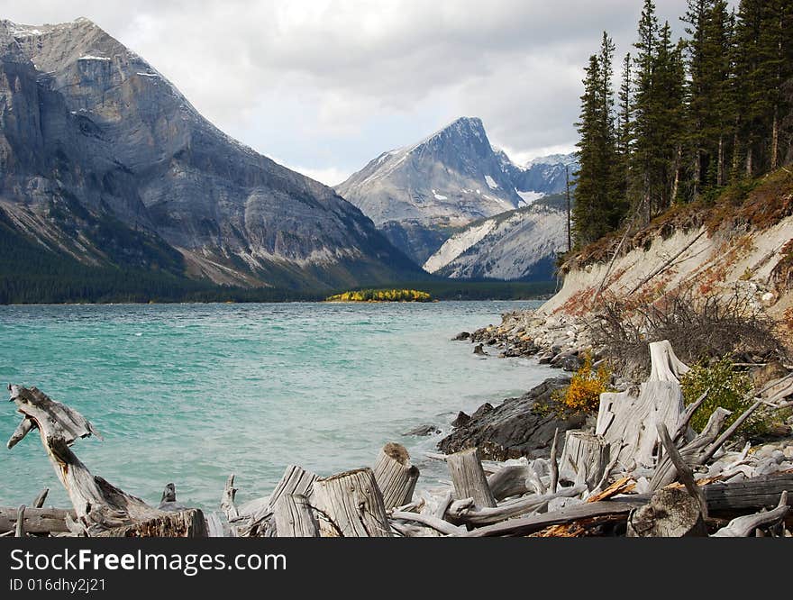 Upper Lake at Kananaskis Country Alberta Canada