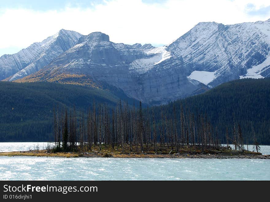 Upper lake at Kananaskis Country Alberta Canada. Upper lake at Kananaskis Country Alberta Canada