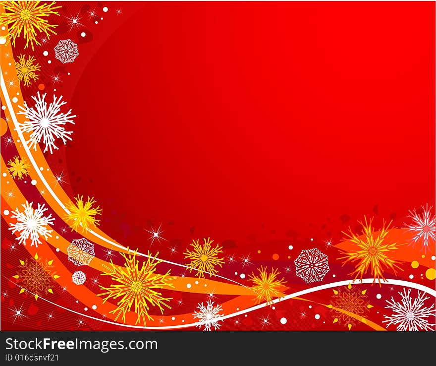 Abstract Christmas background, vector illustration