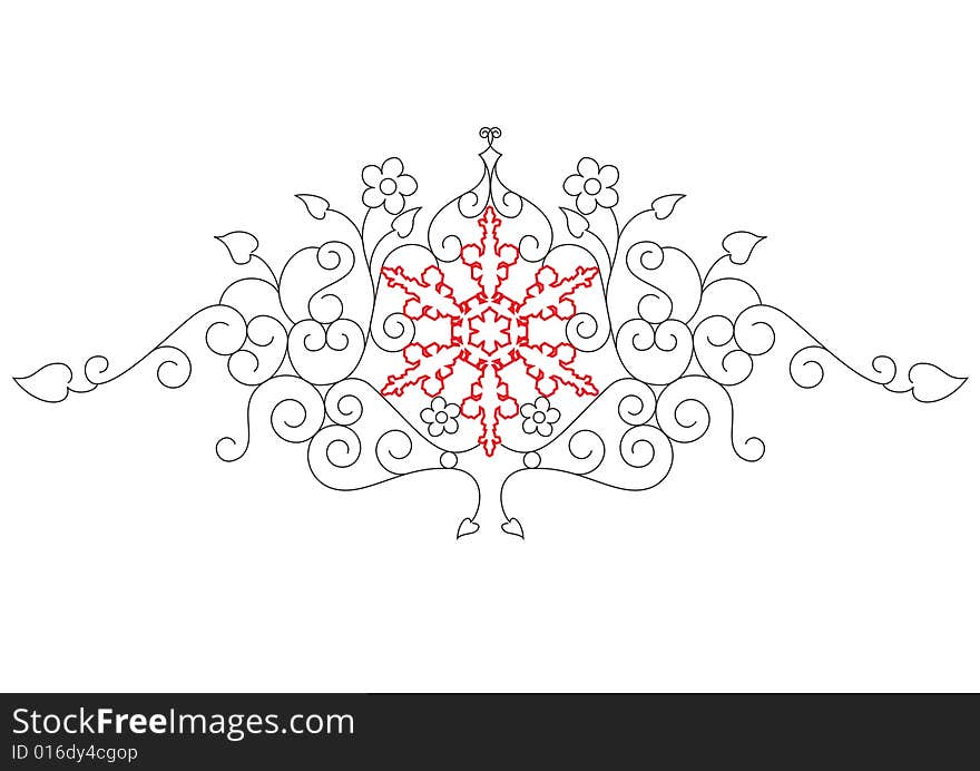 Christmas background with snowflakes design. Christmas background with snowflakes design