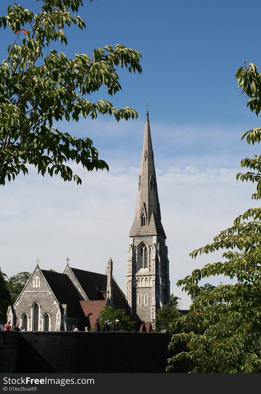 Old English church in Copenhagen