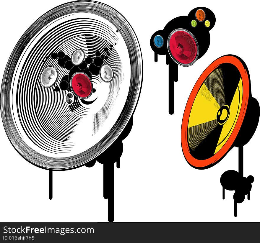 Illustration of music with a round spot.
vector illustration . Illustration of music with a round spot.
vector illustration