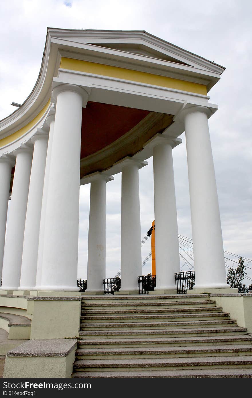 Classic columns like in ancient time. Classic columns like in ancient time