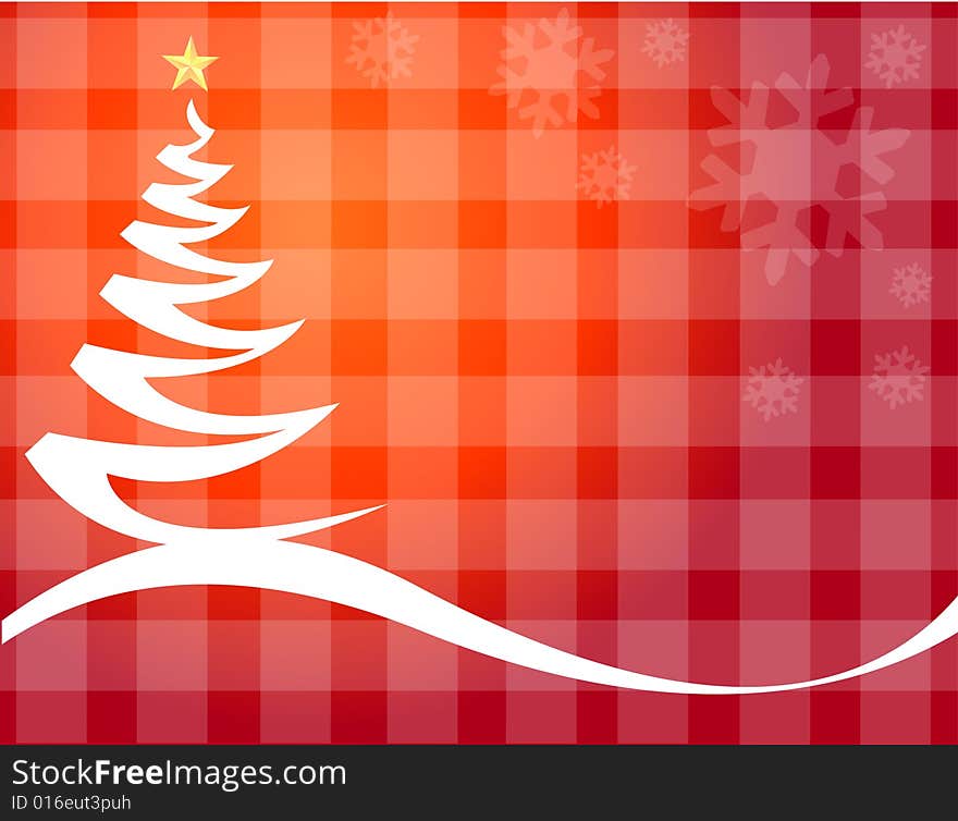 Christmas Tree Vector illustration background