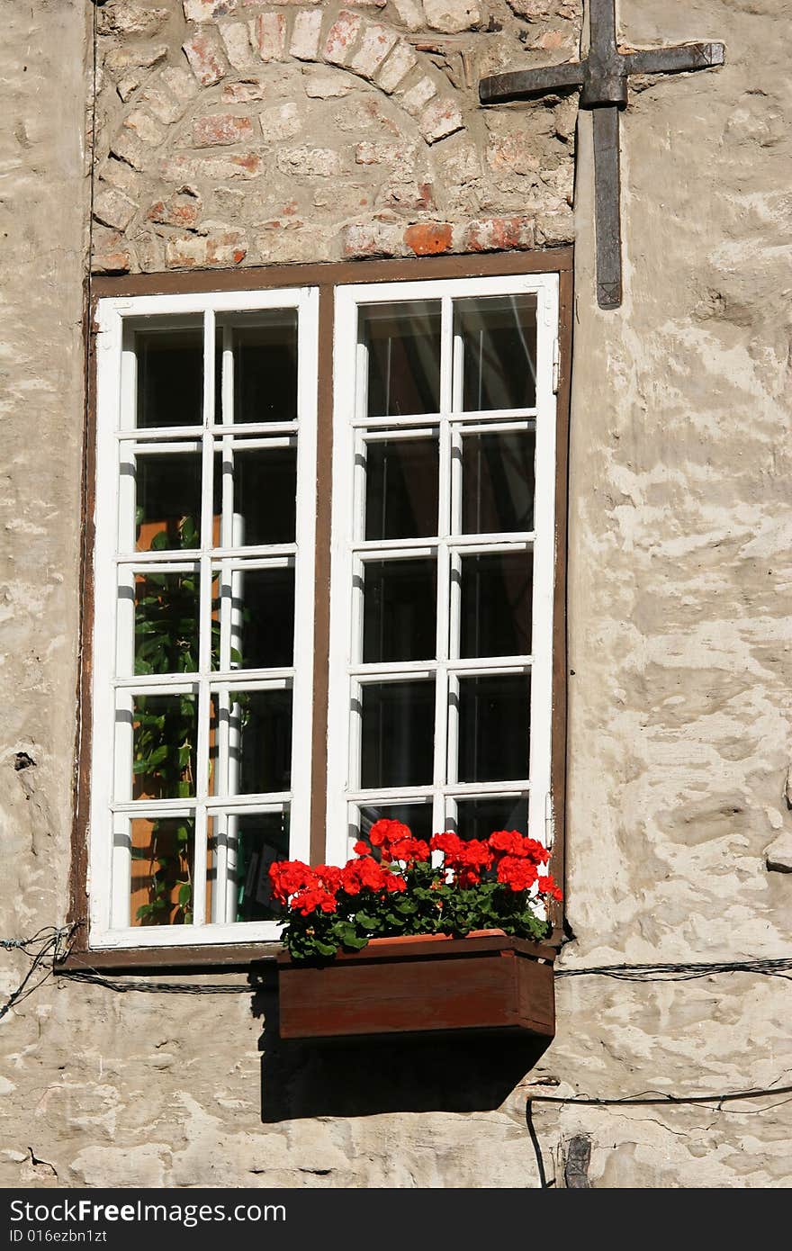 Window of the old house (Riga, Latvia)