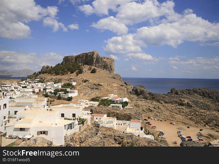 Lindos vacation destination in  Rhodes Greece