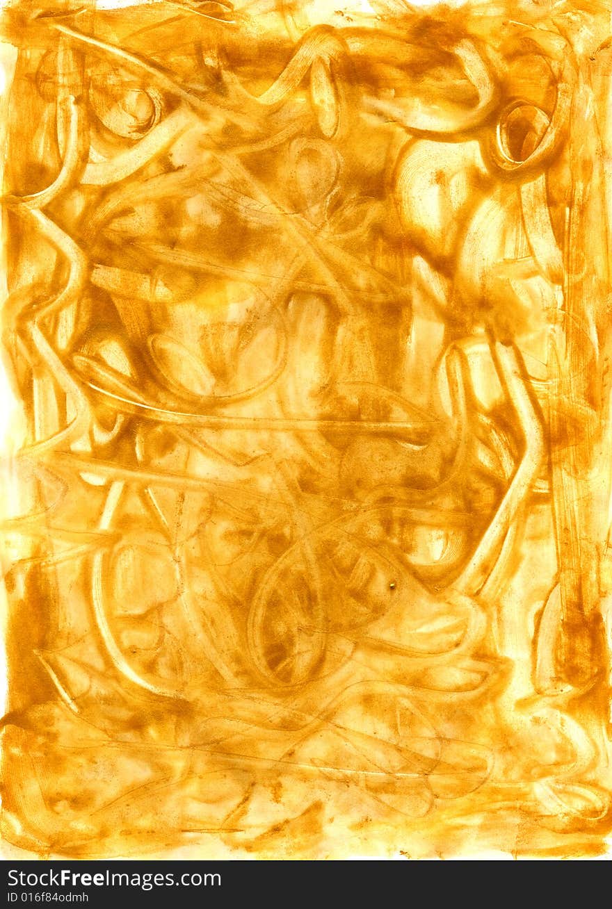 Structure of a standard sheet with a golden paint