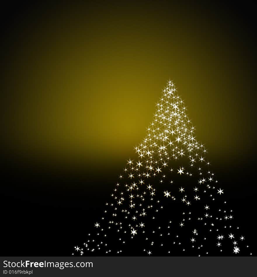 An abstract christmas background with stars