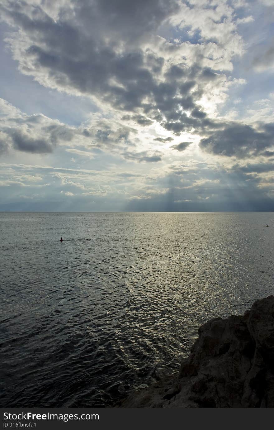 Adriatic sea scene, Croatia