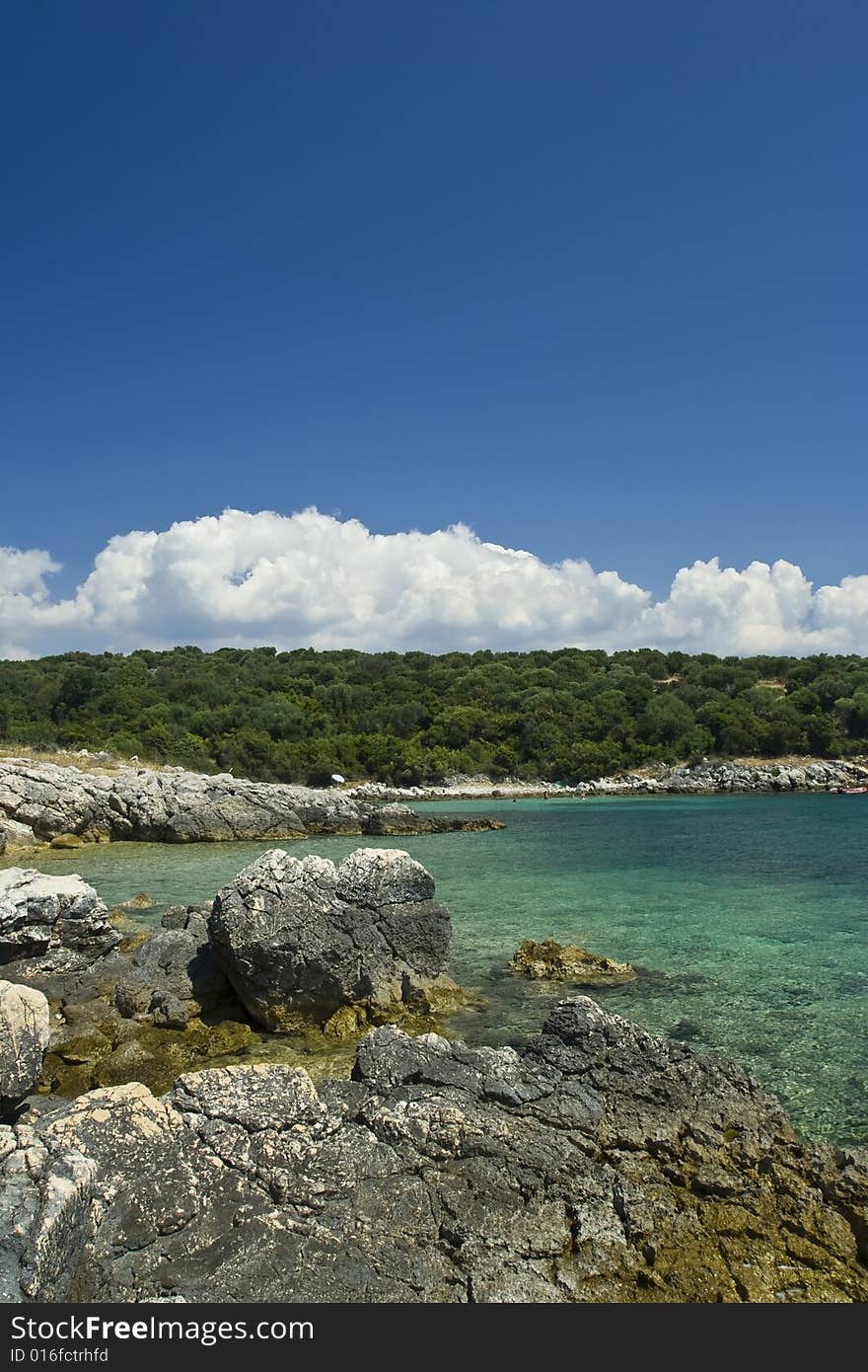 Adriatic sea beach, Croatia