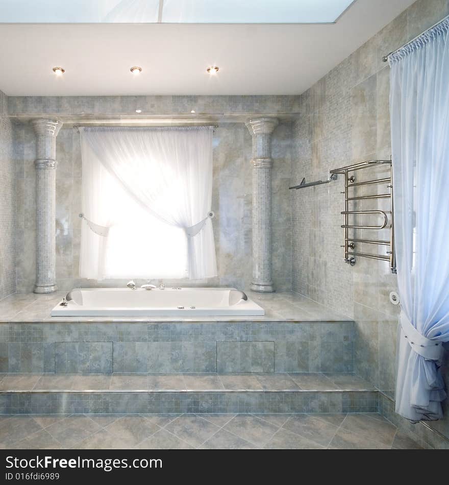 Interior of a luxury bathroom