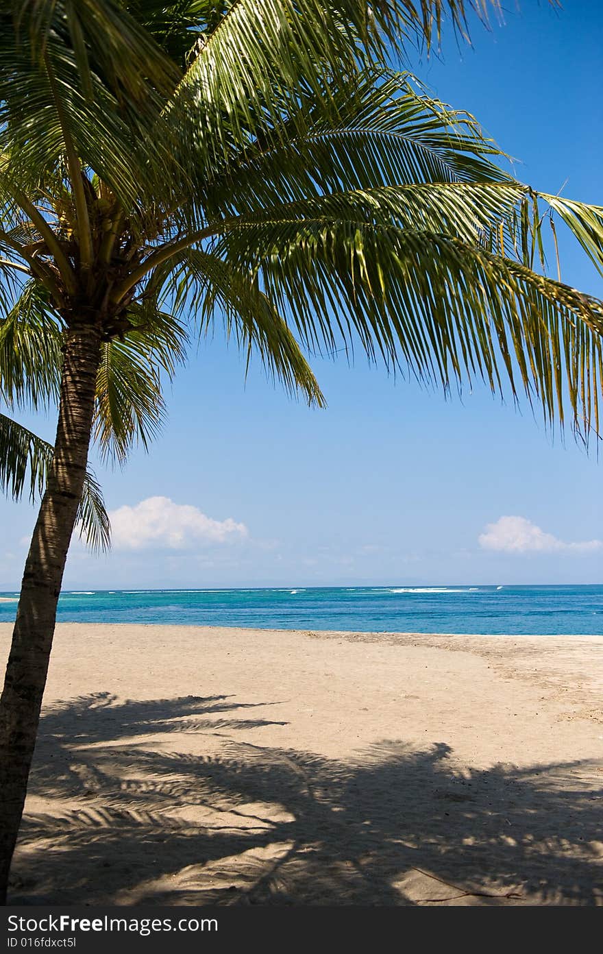 Photo of a beautiful beach in the sun. Photo of a beautiful beach in the sun