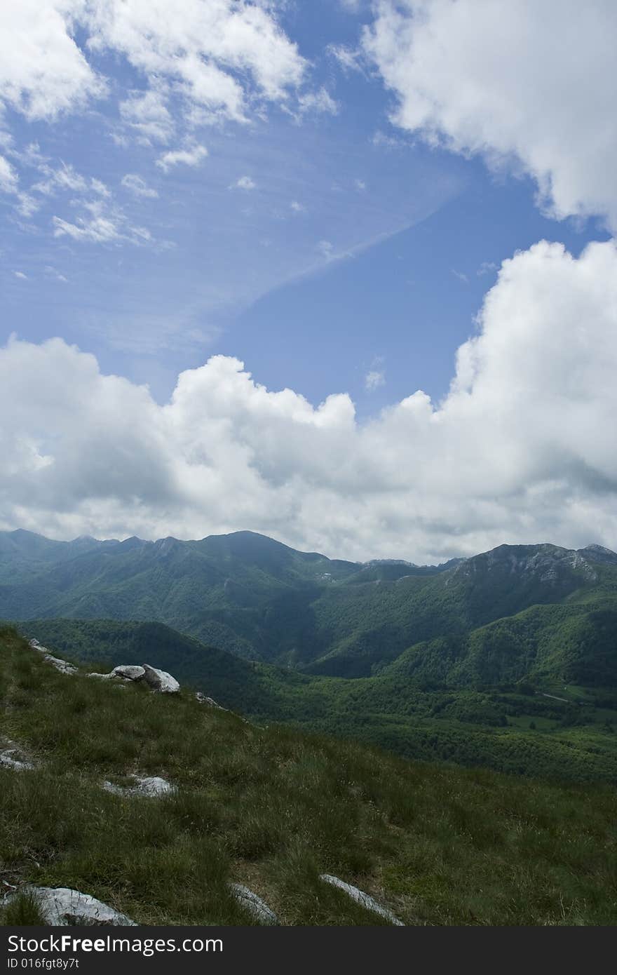 Mountain Landscape Scene, Croatia