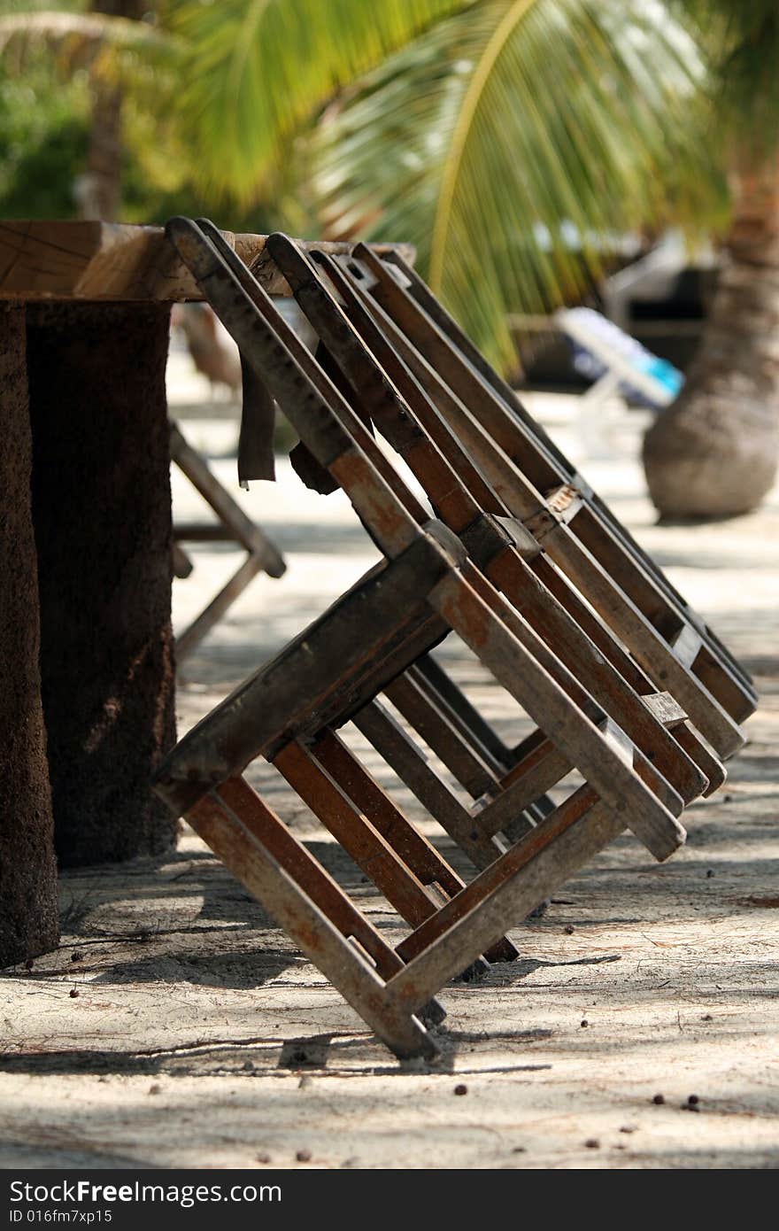 Chairs on the beach