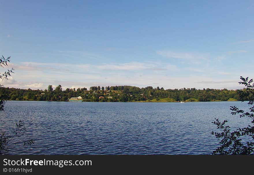 A view of the Volga river in Russia. A view of the Volga river in Russia