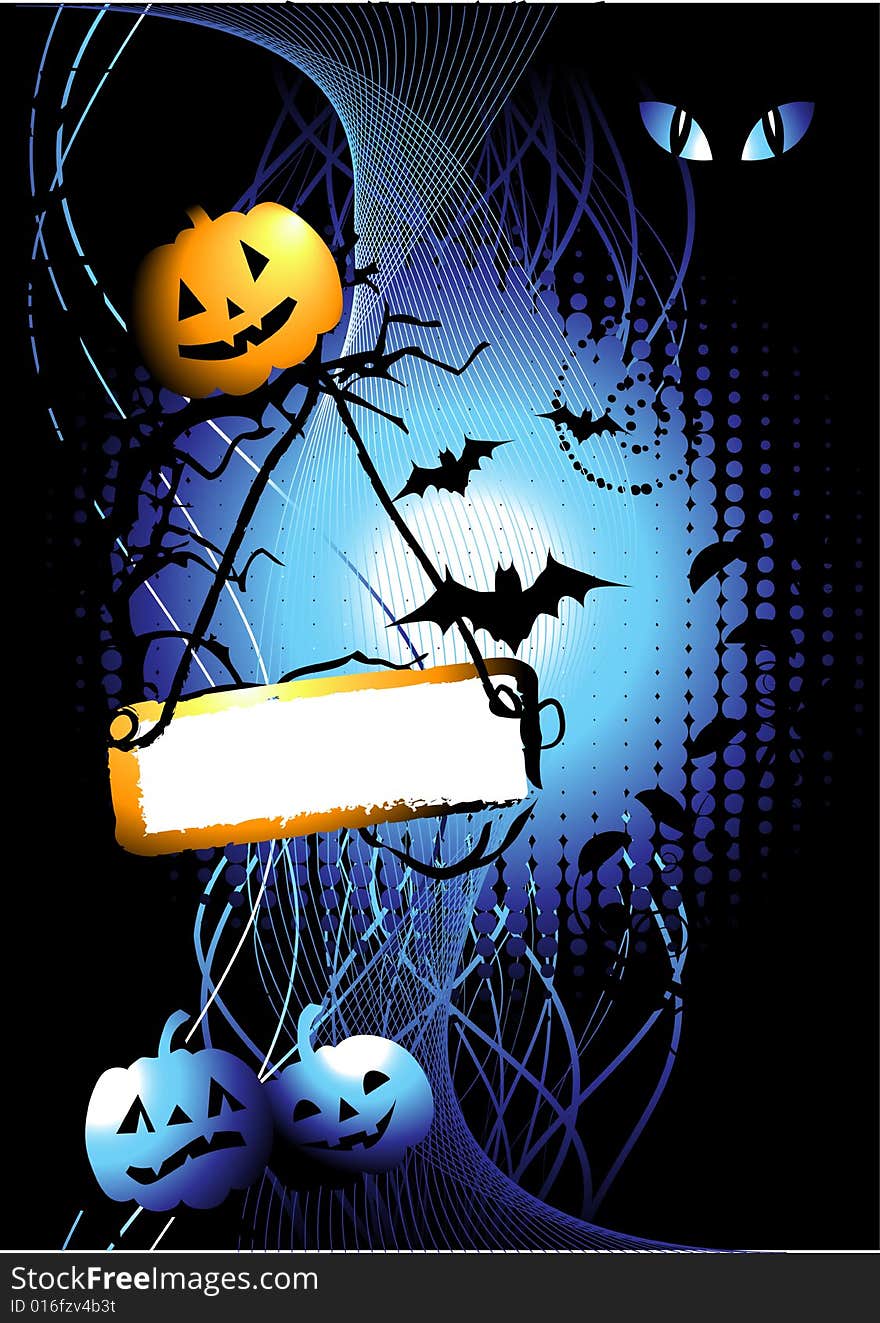 Halloween night background