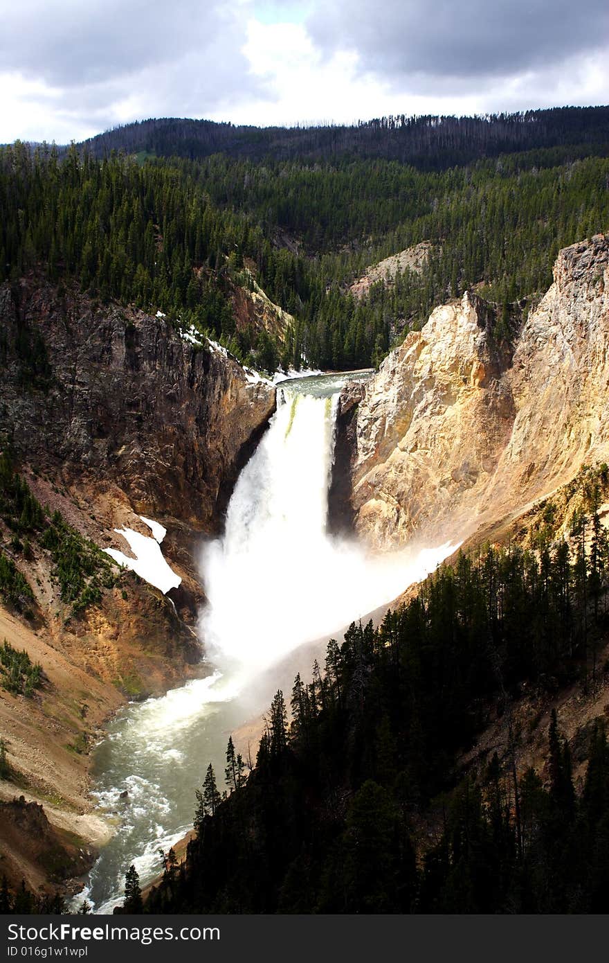 Yellowstone fall in yellowstone national park, 200605,