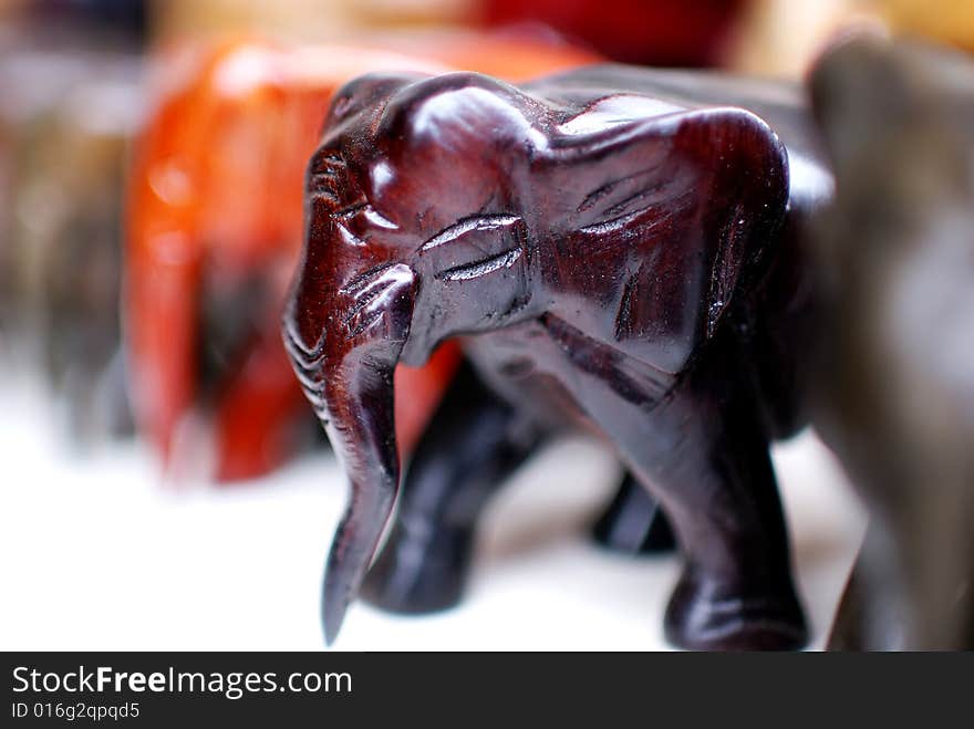 A beautiful wooden elephant shooting in china. A beautiful wooden elephant shooting in china