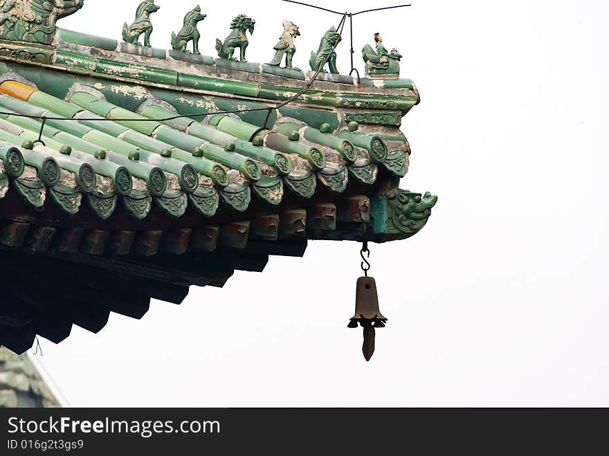 Roof of the temple bell