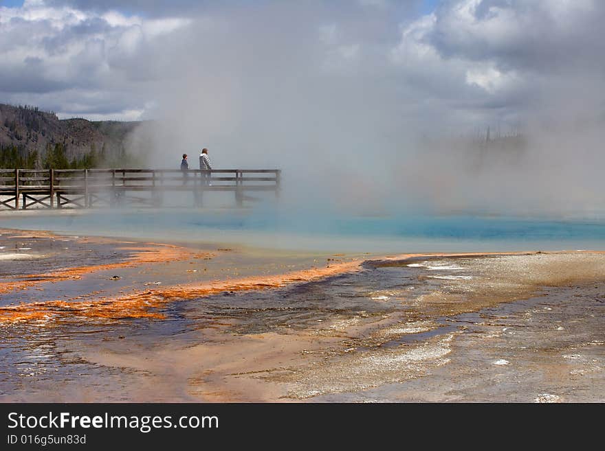 Closely look at the geyser