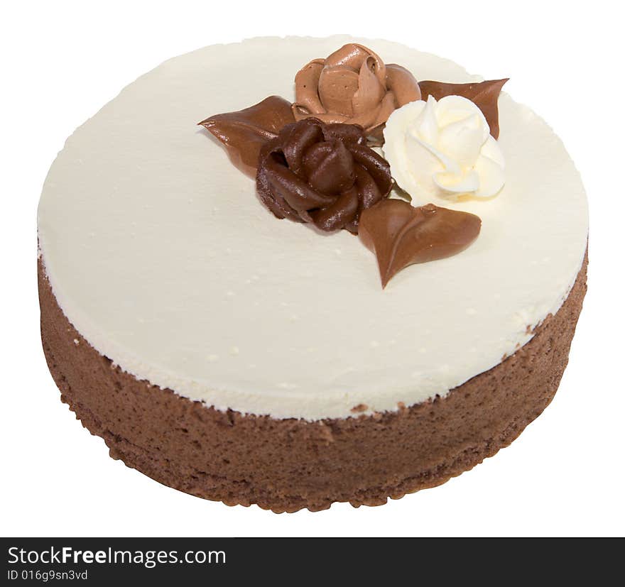 �hocolate cake round (Objects with Clipping Paths). �hocolate cake round (Objects with Clipping Paths)