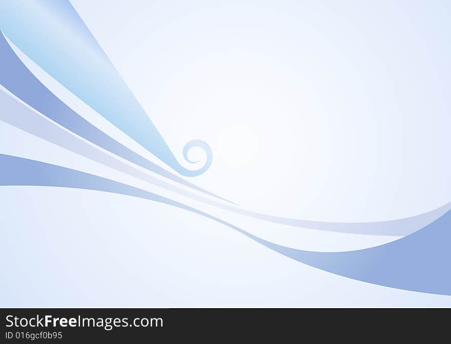 A abstract Line art background, stylized waves