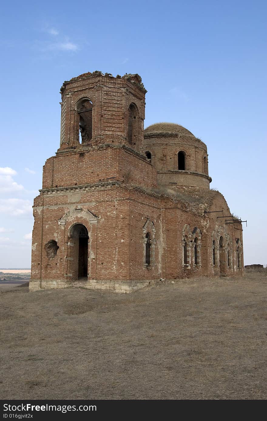 Old Church Destroyed. Rostov-on-Don