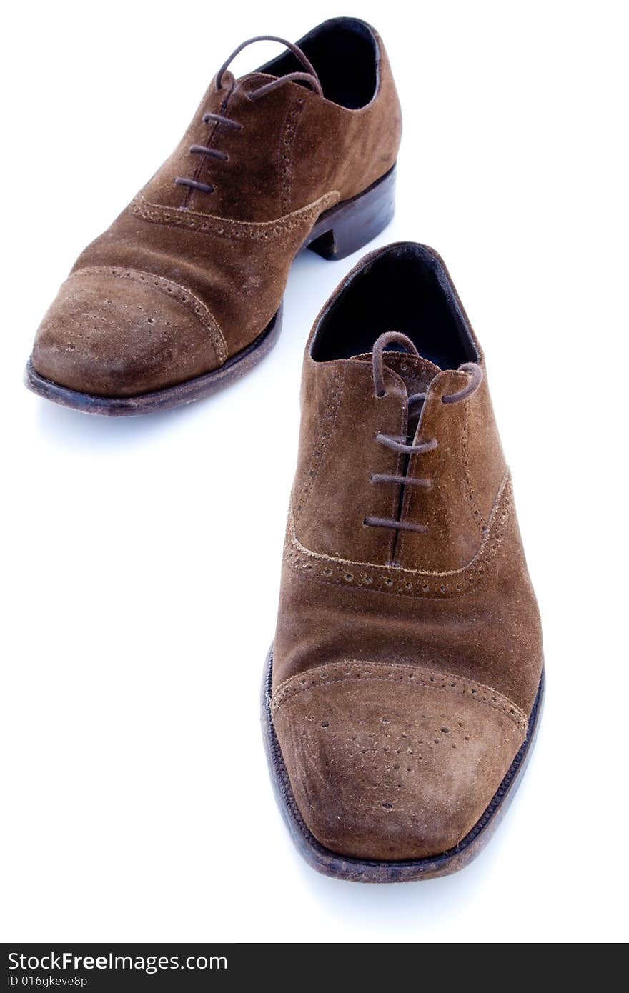 Used Brown Suede Shoes