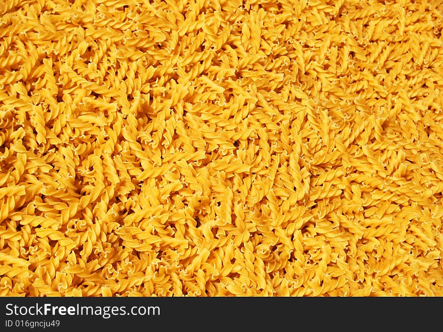 Background of italian pasta - fusilli