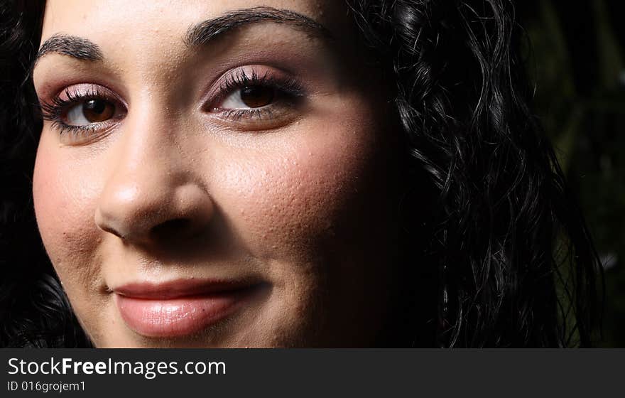 Young female smiling at the camera