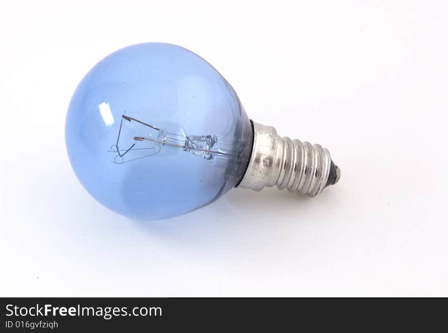 A picture of a blue lamp