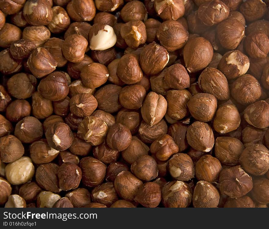 Hazelnut background