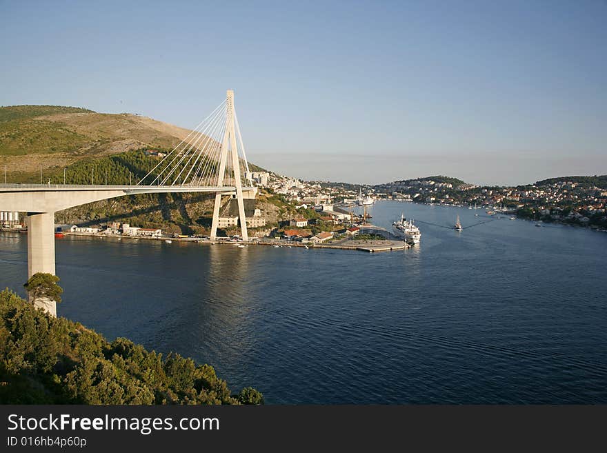 Bridge at the entrance of the city of Dubrovnik