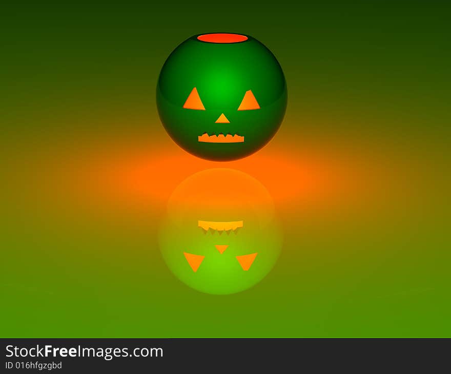 3 D the Illustration with the image of a pumpkin by a holiday halloween. 3 D the Illustration with the image of a pumpkin by a holiday halloween.