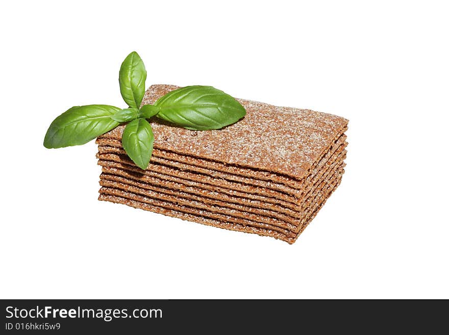 Crispbread Slices With Basil