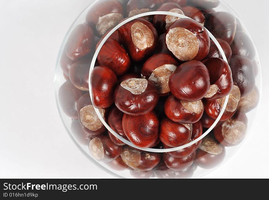 Image of a chestnuts isolated. Image of a chestnuts isolated