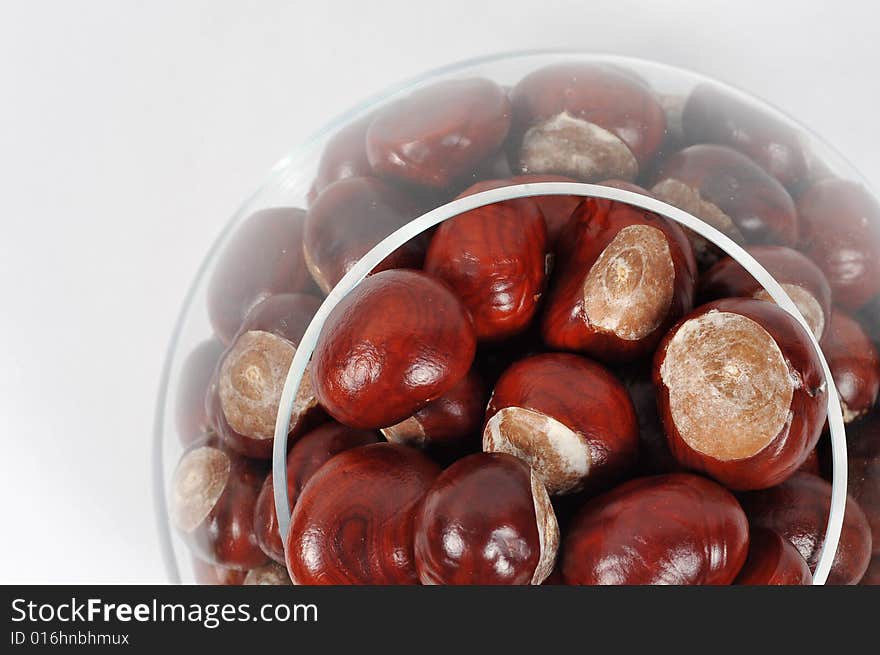 Image of a chestnuts isolated. Image of a chestnuts isolated