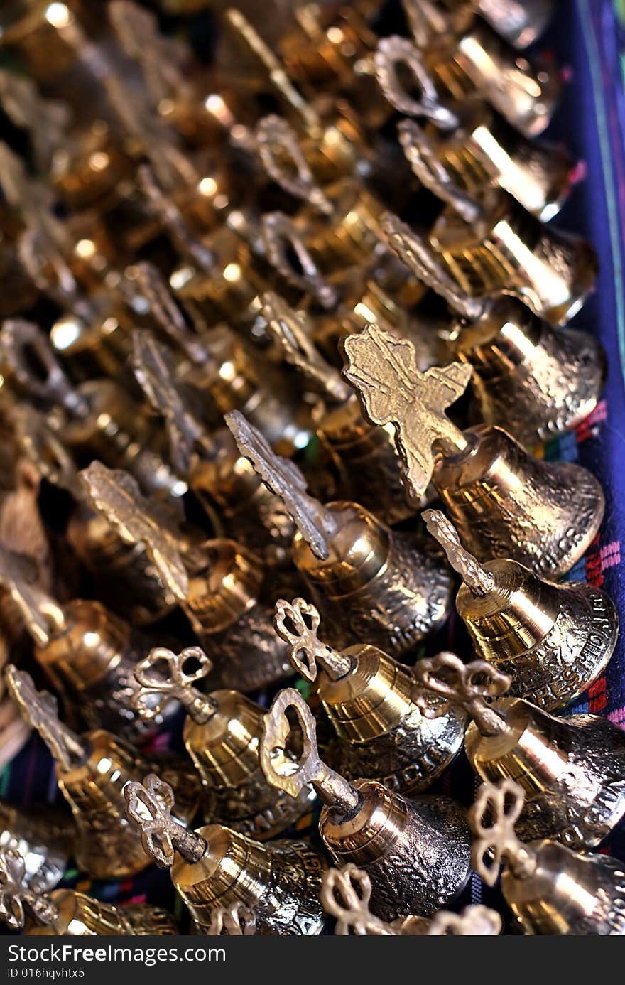 Copy of the mexican independance bell, sold in dolores hidalgo, central mexico, where the independance day is celebrated each september 15th. Copy of the mexican independance bell, sold in dolores hidalgo, central mexico, where the independance day is celebrated each september 15th