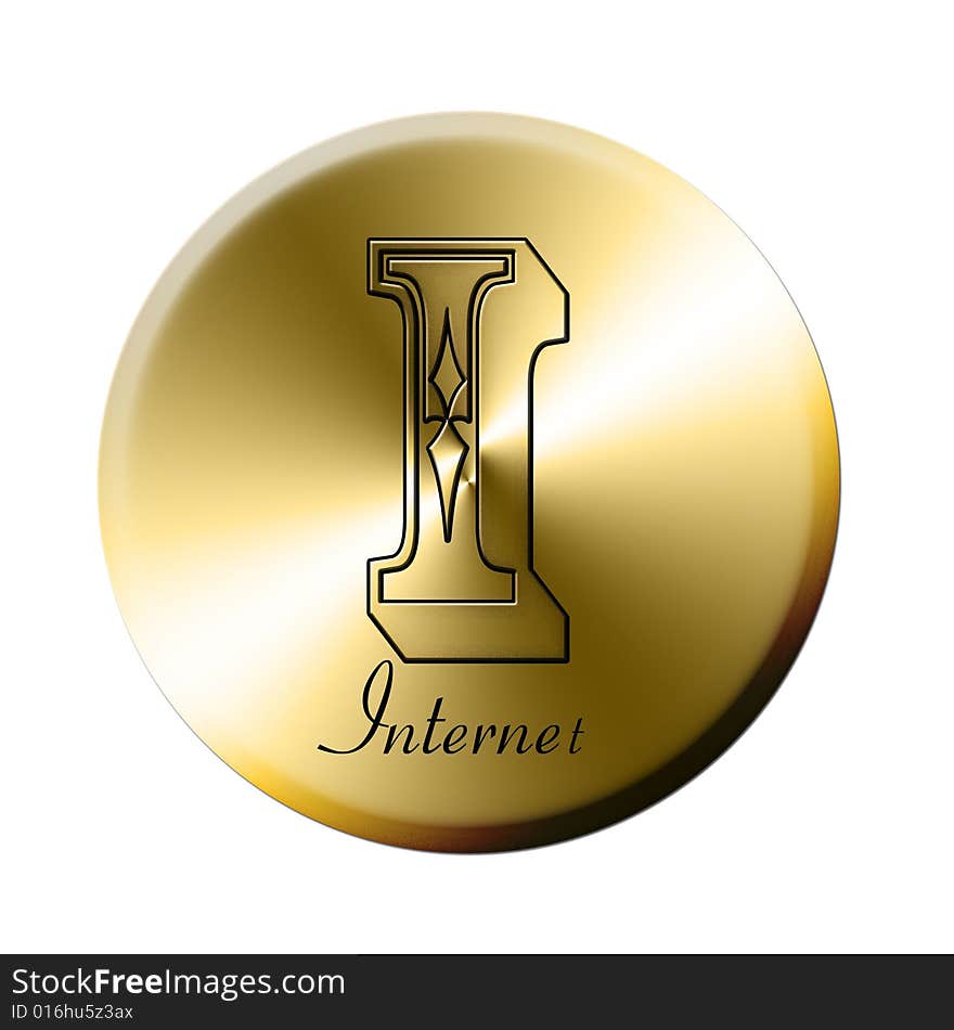 Golden internet coin