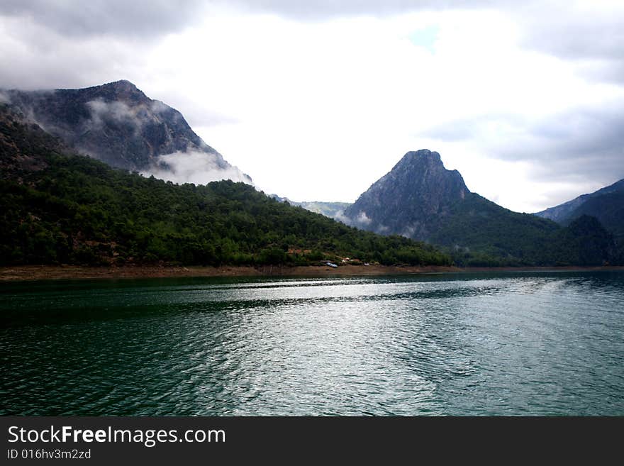 Day in the mountains, riverside