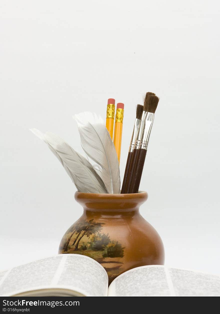 Vase And Book