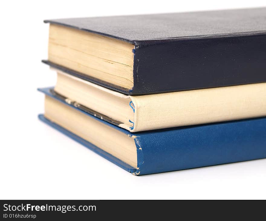 Stack of Books on white background