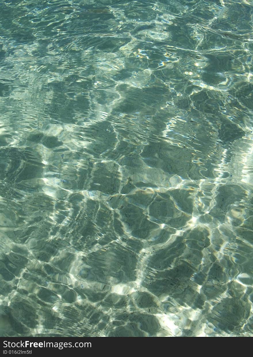 Rippled water at beach