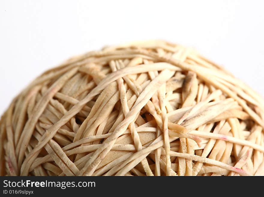 Rubber bands ball close up
connections. Rubber bands ball close up
connections