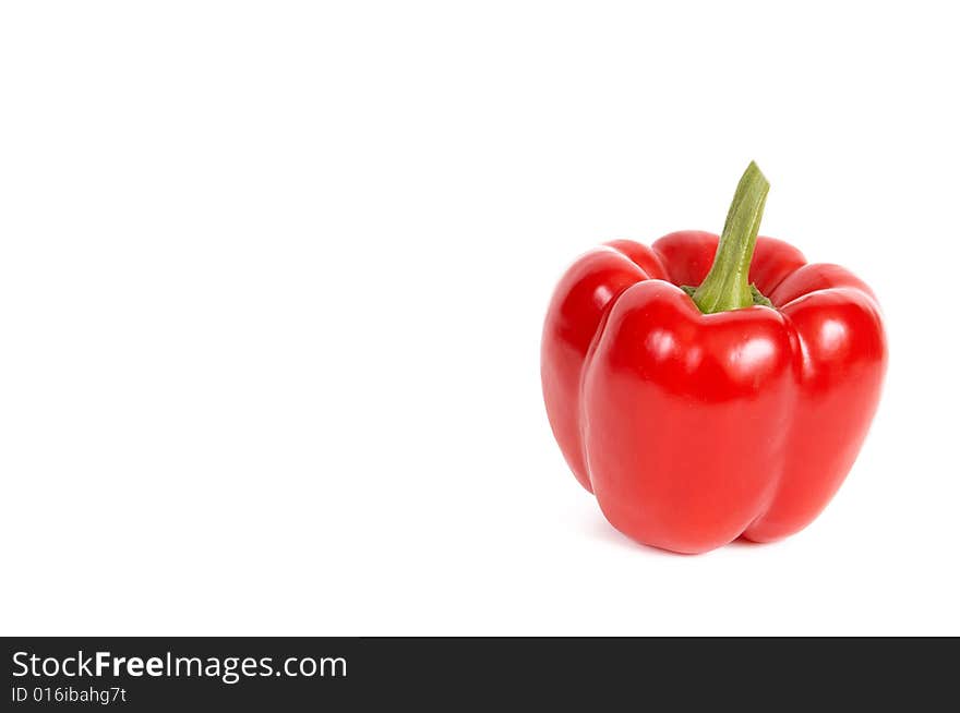 Red pepper isolated on a white background. Red pepper isolated on a white background.