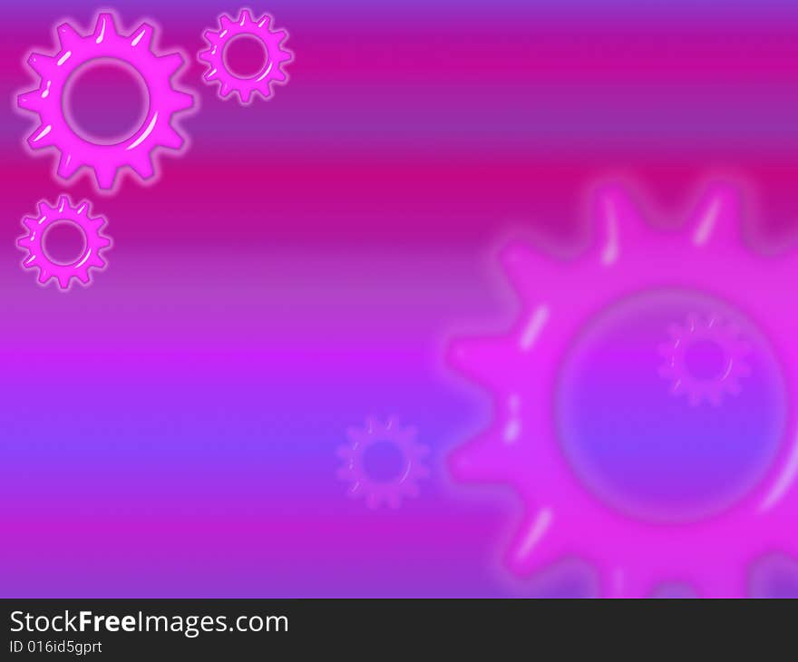 Pink Cogs Template