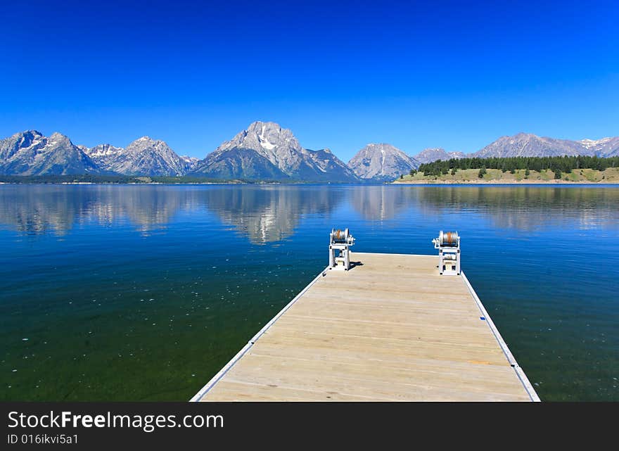 The Jackson Lake in Grand Teton